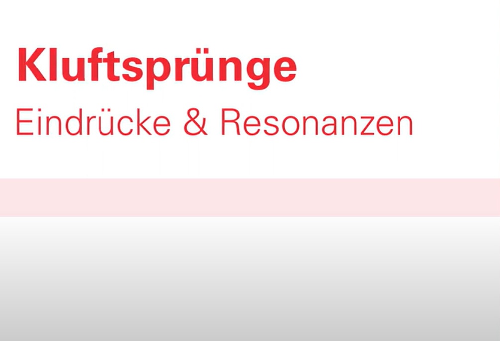 Kluftsprünge - Eindrücke